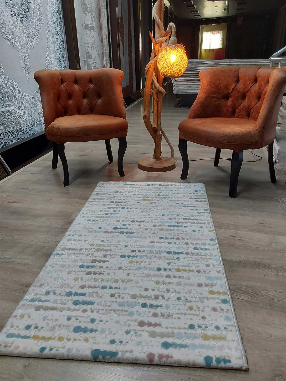 ELENA HALI LINEA YOLLUK 4089 MAVİ