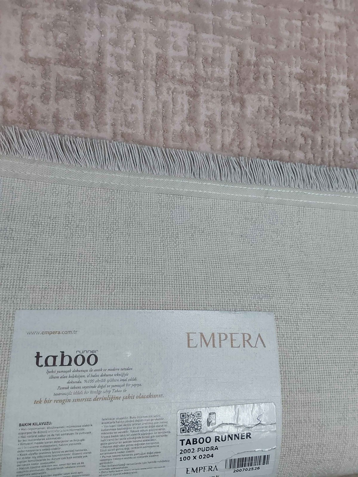 ELENA Carpet TABOORUNNER YOLLUK 2002 PUDRA