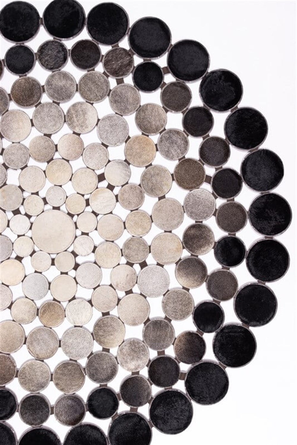 HAKİKİ PATCHWORK DERİ HALI STYLE ST 01 SİYAH