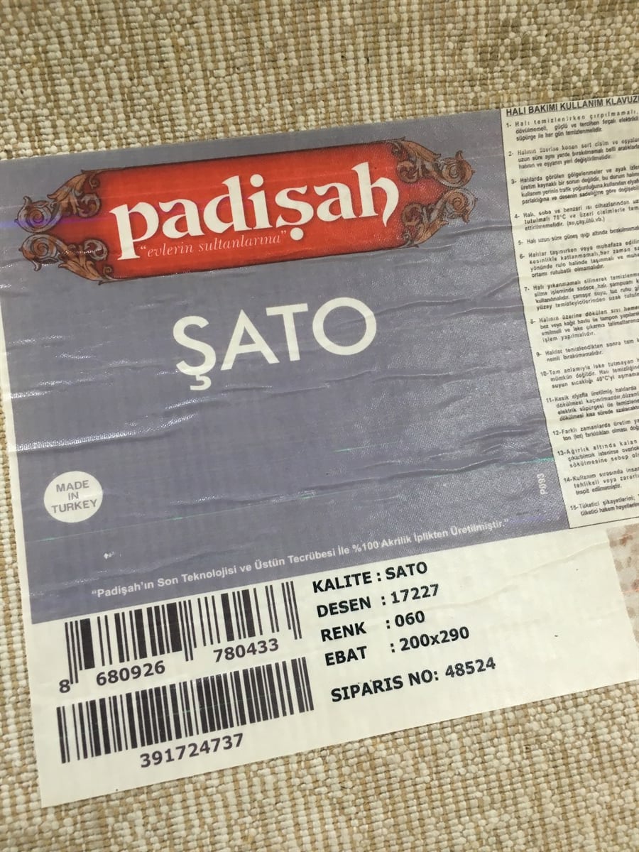 PADİŞAH Carpet ŞATO KESMERULOYOLLUK 17227 060