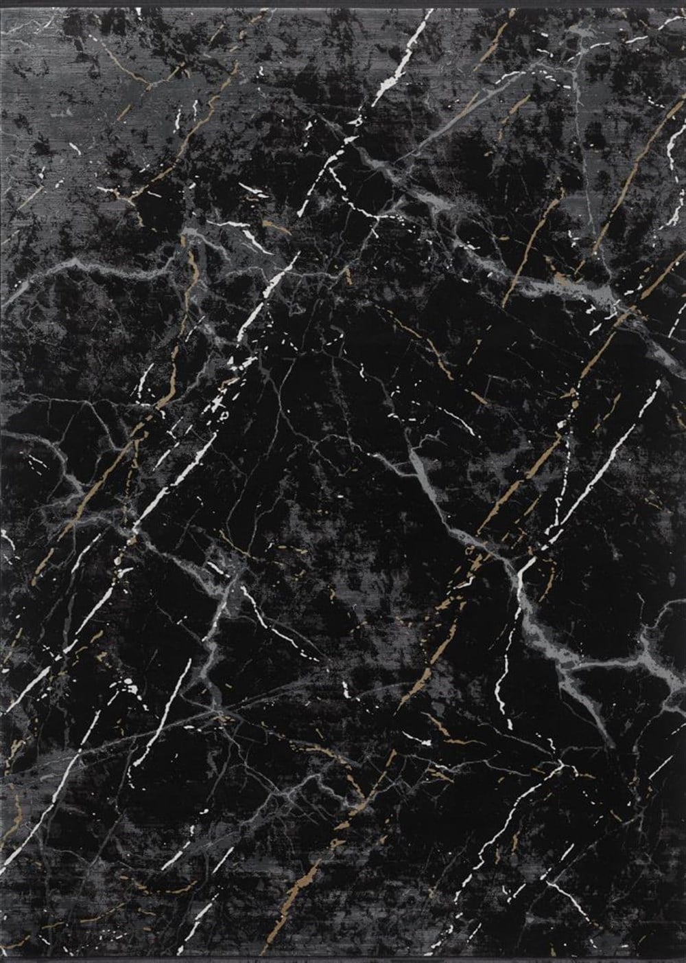 WOOLKNOT HALI BLACK M233H SİYAH DAİRE