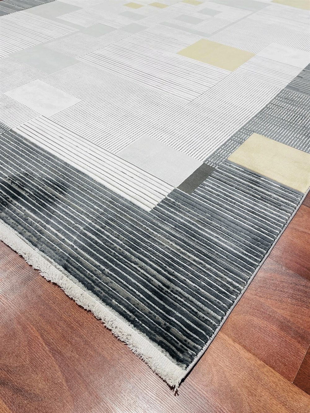 WOOLKNOT HALI BRIGHT M491A KREM GRİ