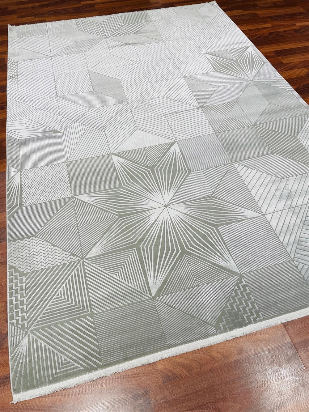 WOOLKNOT HALI BRIGHT M513B KOYU GRİ AÇIK GRİ