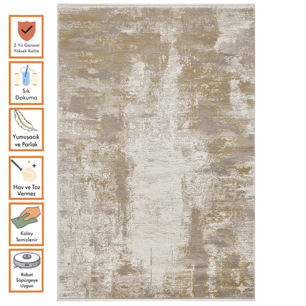 WOOLKNOT HALI CRAFT 1004G KREM GRİ  