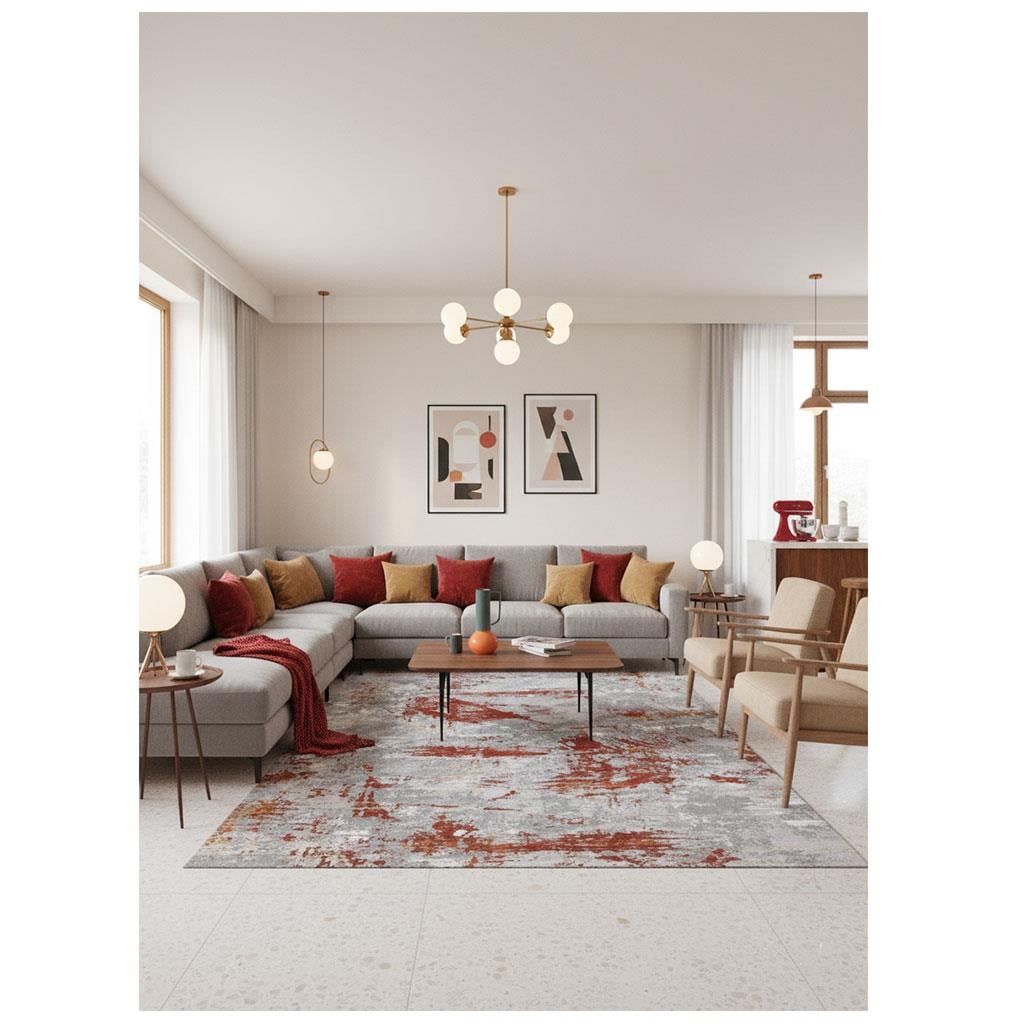 WOOLKNOT HALI CRAFT 1052EB GRİ RED