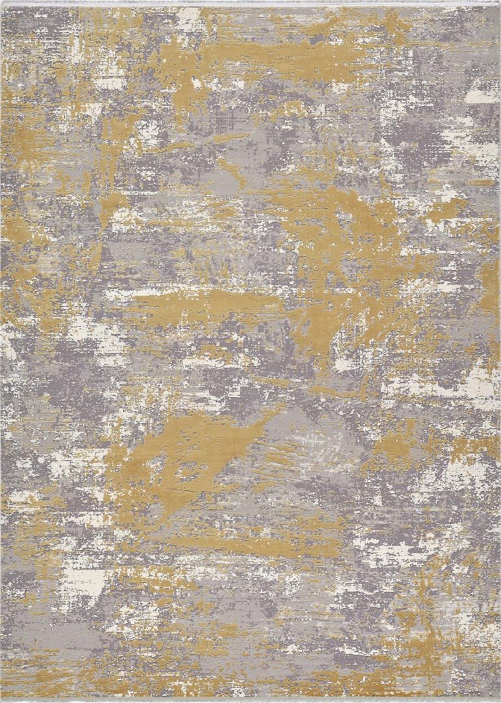 WOOLKNOT HALI CRAFT 1052EG GRİ GOLD DAİRE