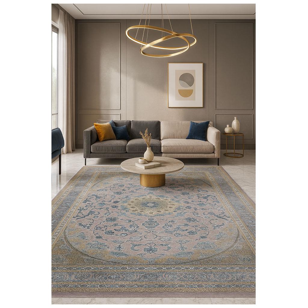 WOOLKNOT HALI CRAFT M642A GRİ MAVİ