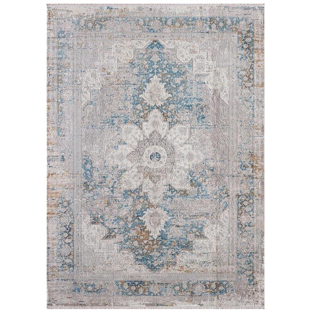 WOOLKNOT HALI CRAFT MT002 GRİ MAVİ