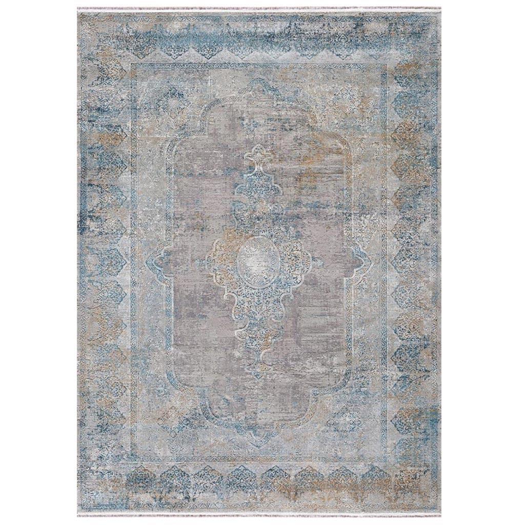 WOOLKNOT HALI CRAFT MT100 KOYU GRİ MAVİ