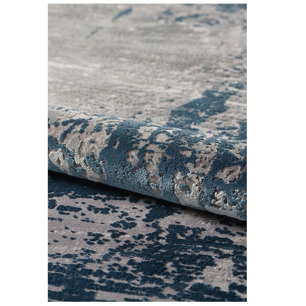 WOOLKNOT HALI CRAFT 1004F KOYU GRİ MAVİ