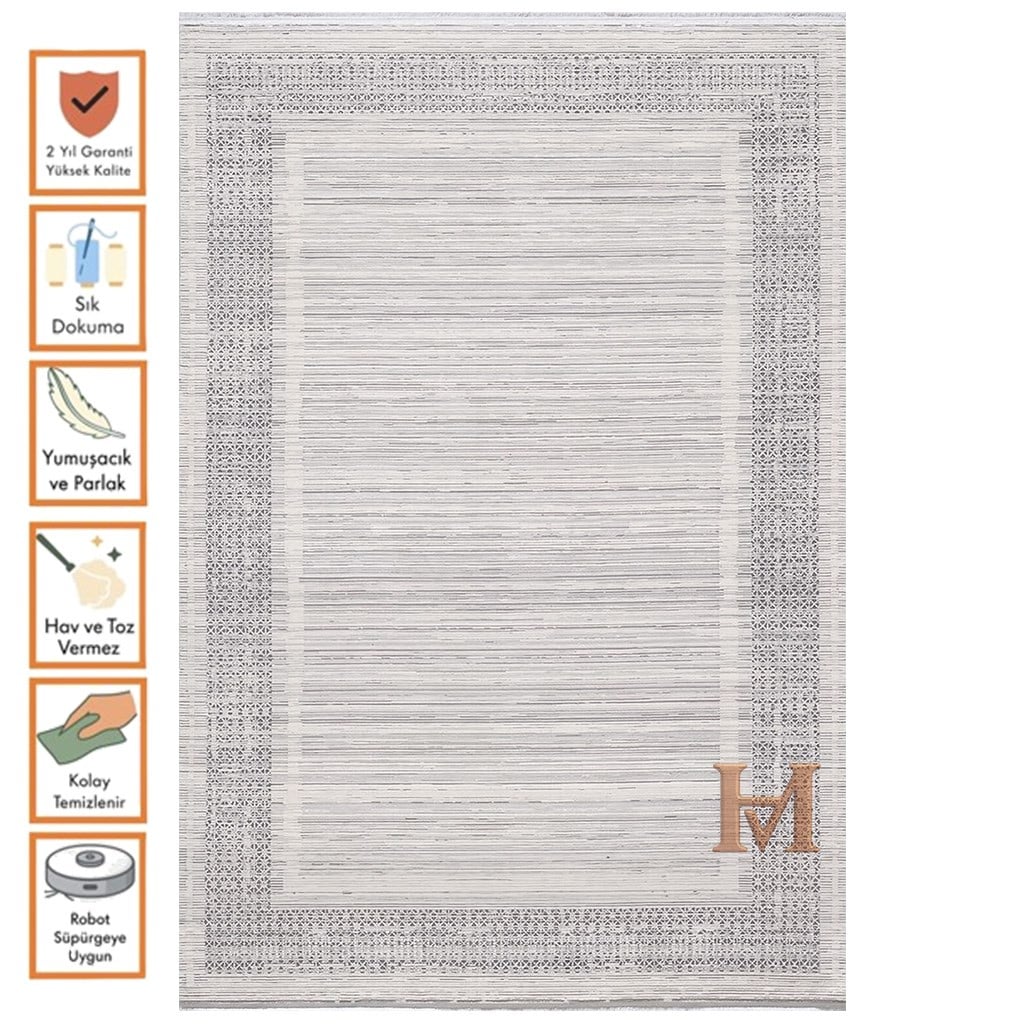 WOOLKNOT HALI CRAFT M504A KREM GRİ