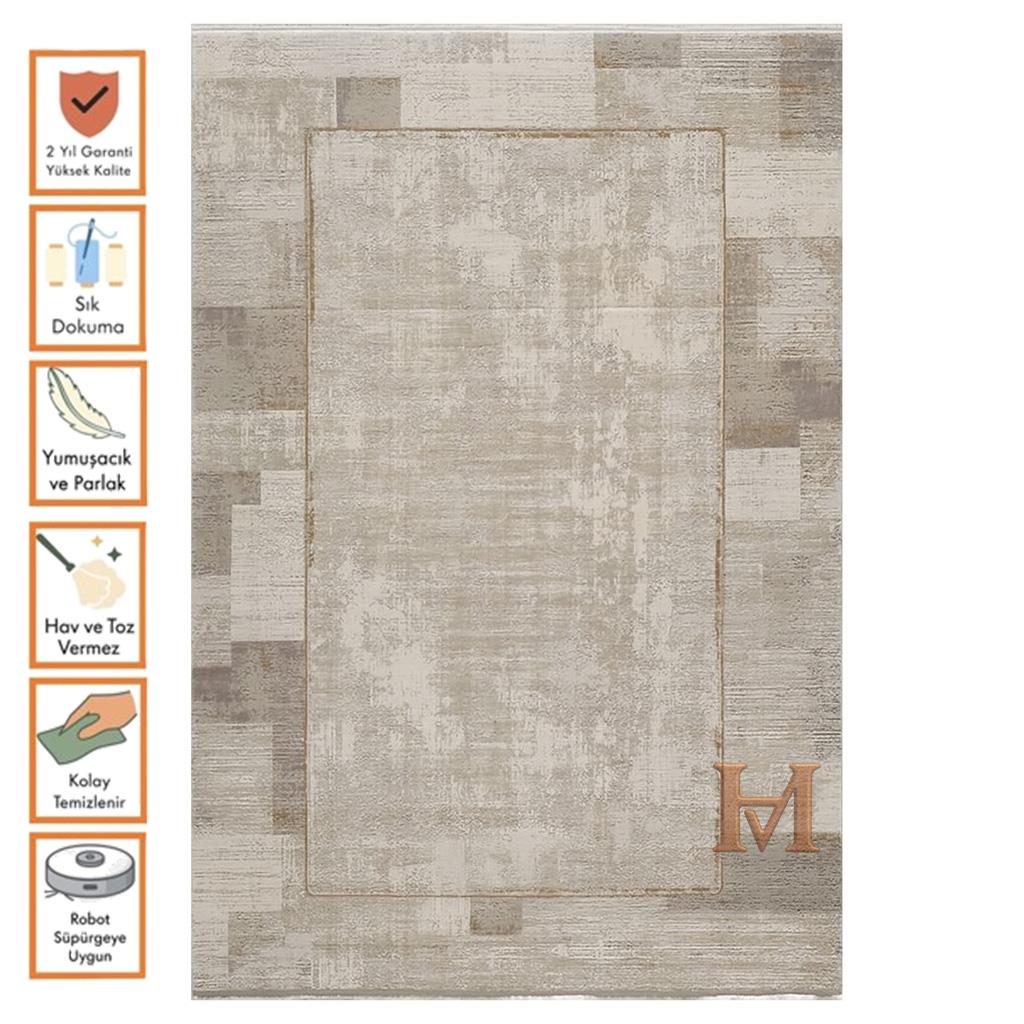WOOLKNOT HALI CRAFT M426G KREM GRİ