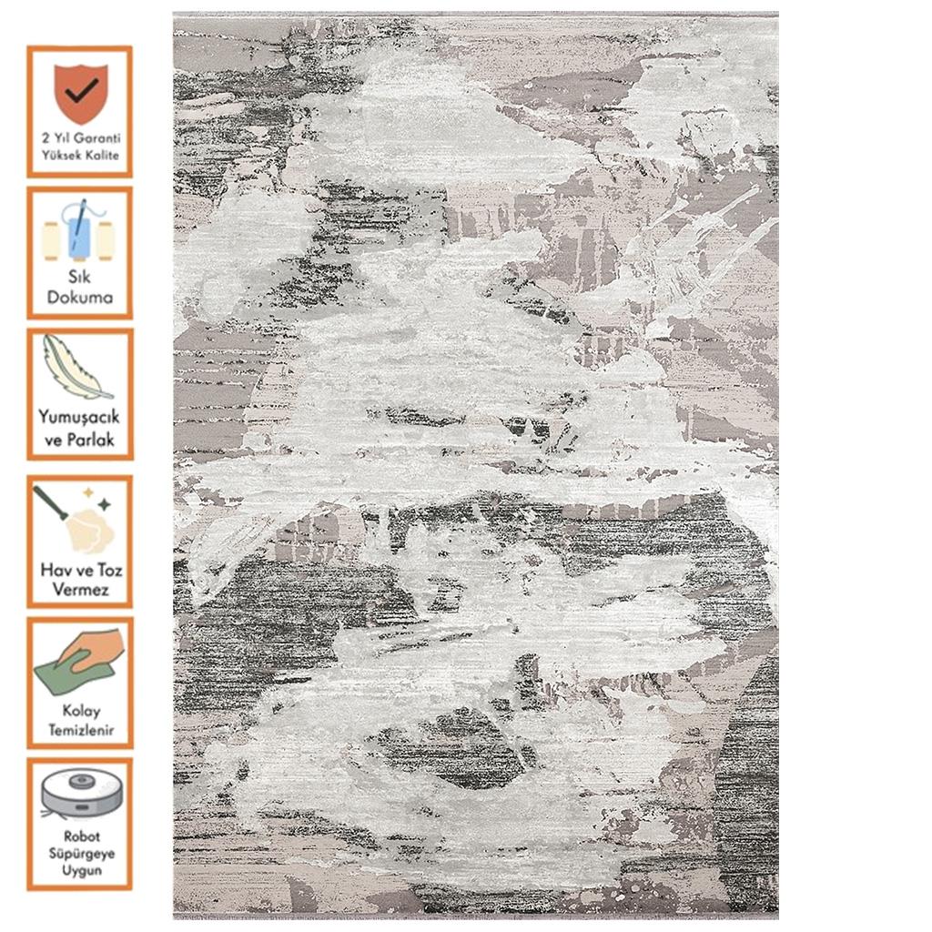 WOOLKNOT HALI CRAFT ME84A KREM ANTRASİT