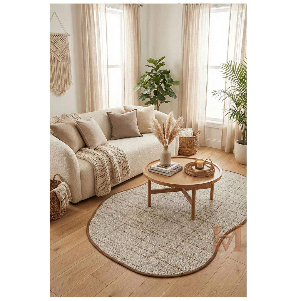 PERA LUSSO SİSAL LOOK LK001 KREM CANVAS3