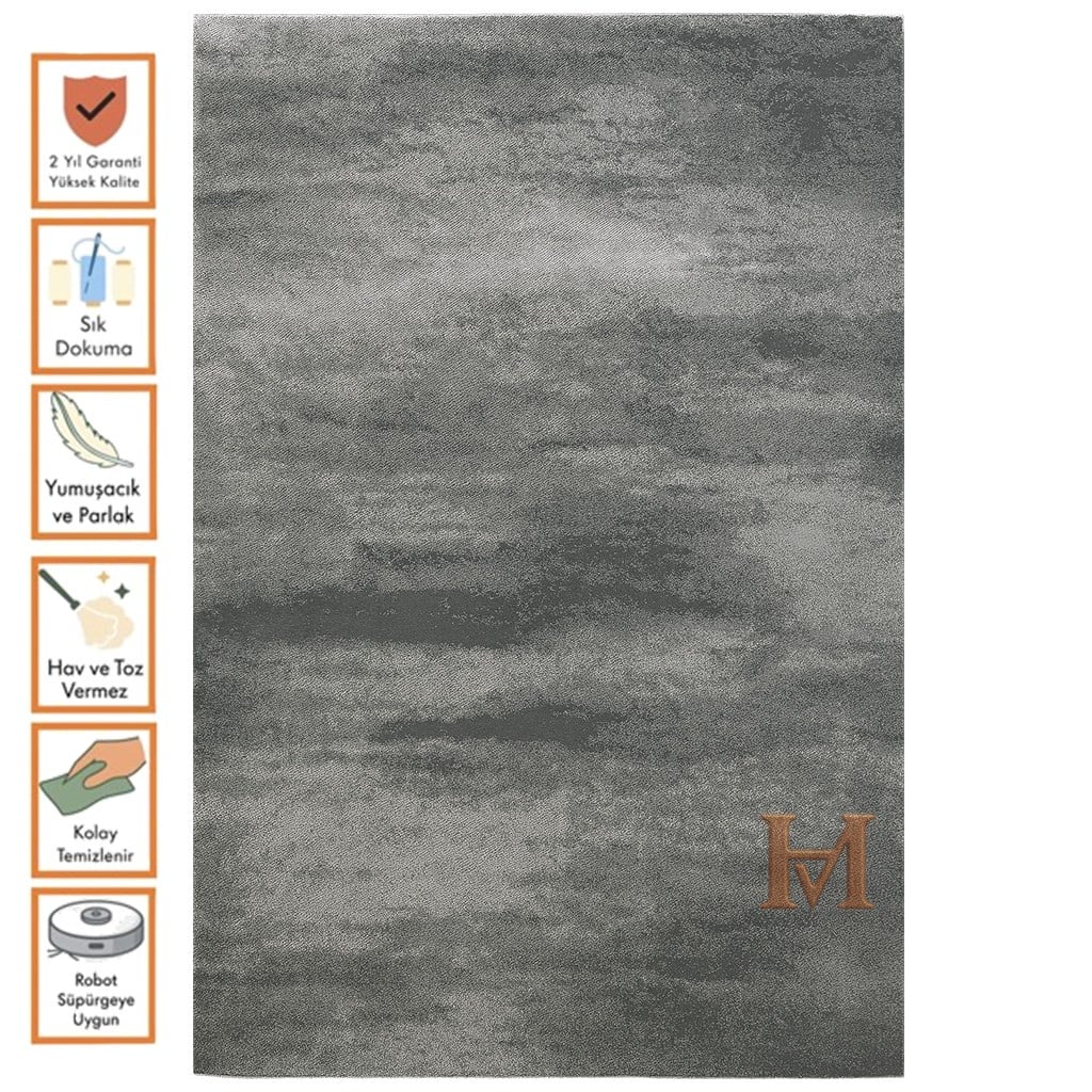 WOOLKNOT HALI FLAT FLT4004 GRİ ANTRASİT