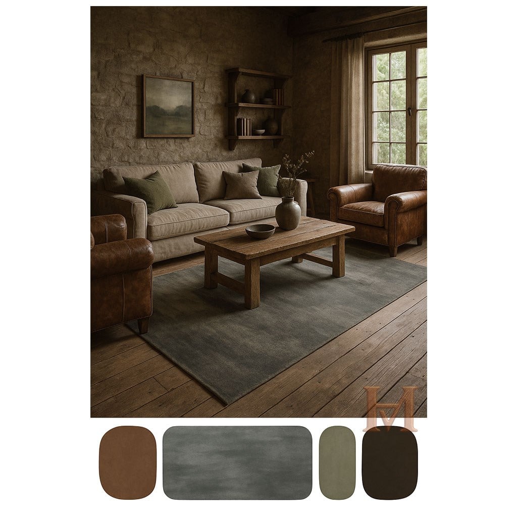 WOOLKNOT HALI FLAT FLT4004 GRİ ANTRASİT