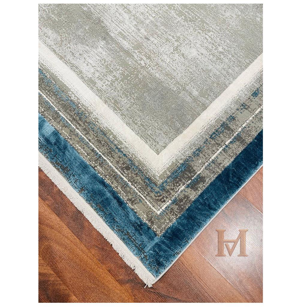 WOOLKNOT HALI FLAT M542I GRİ MAVİ