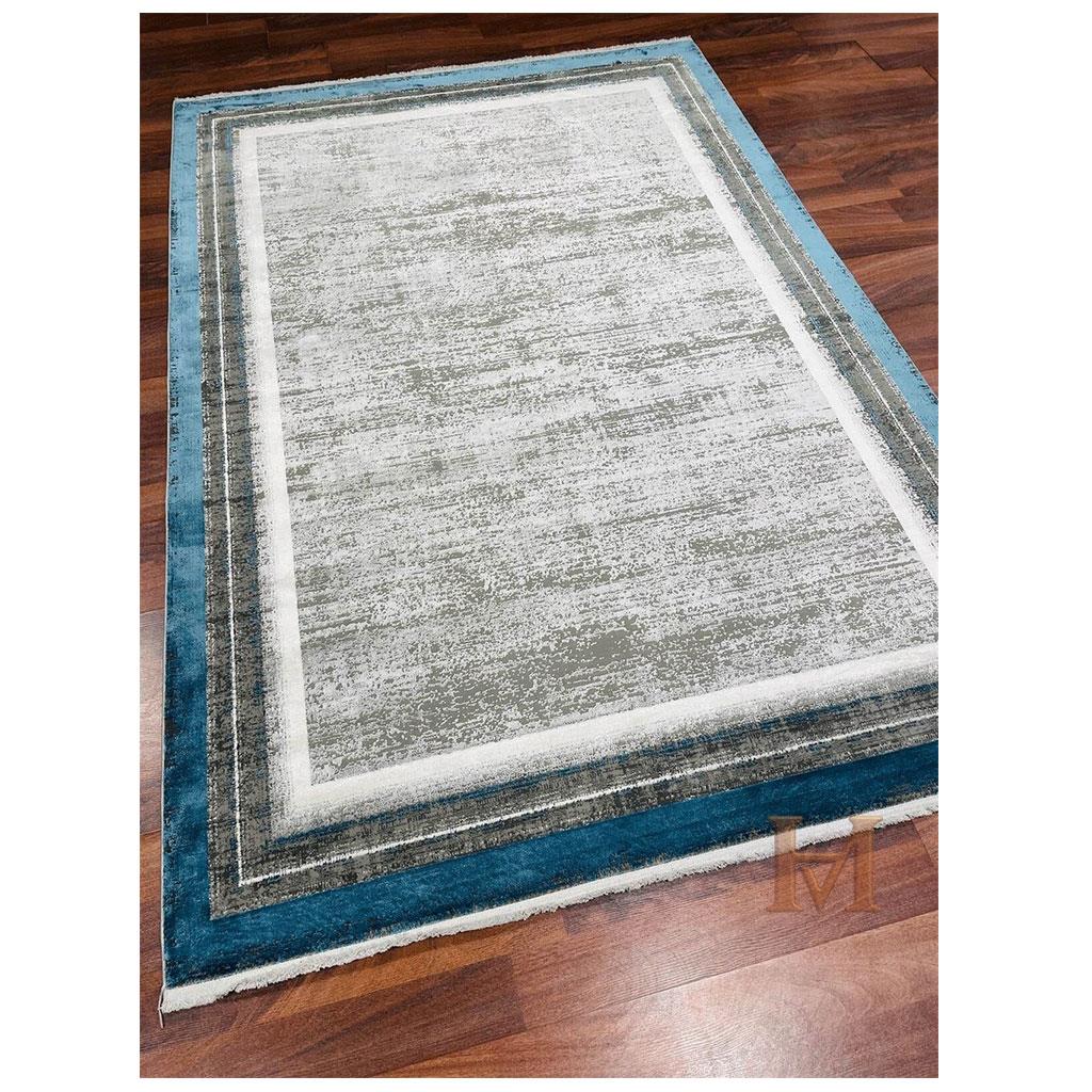 WOOLKNOT HALI FLAT M542I GRİ MAVİ