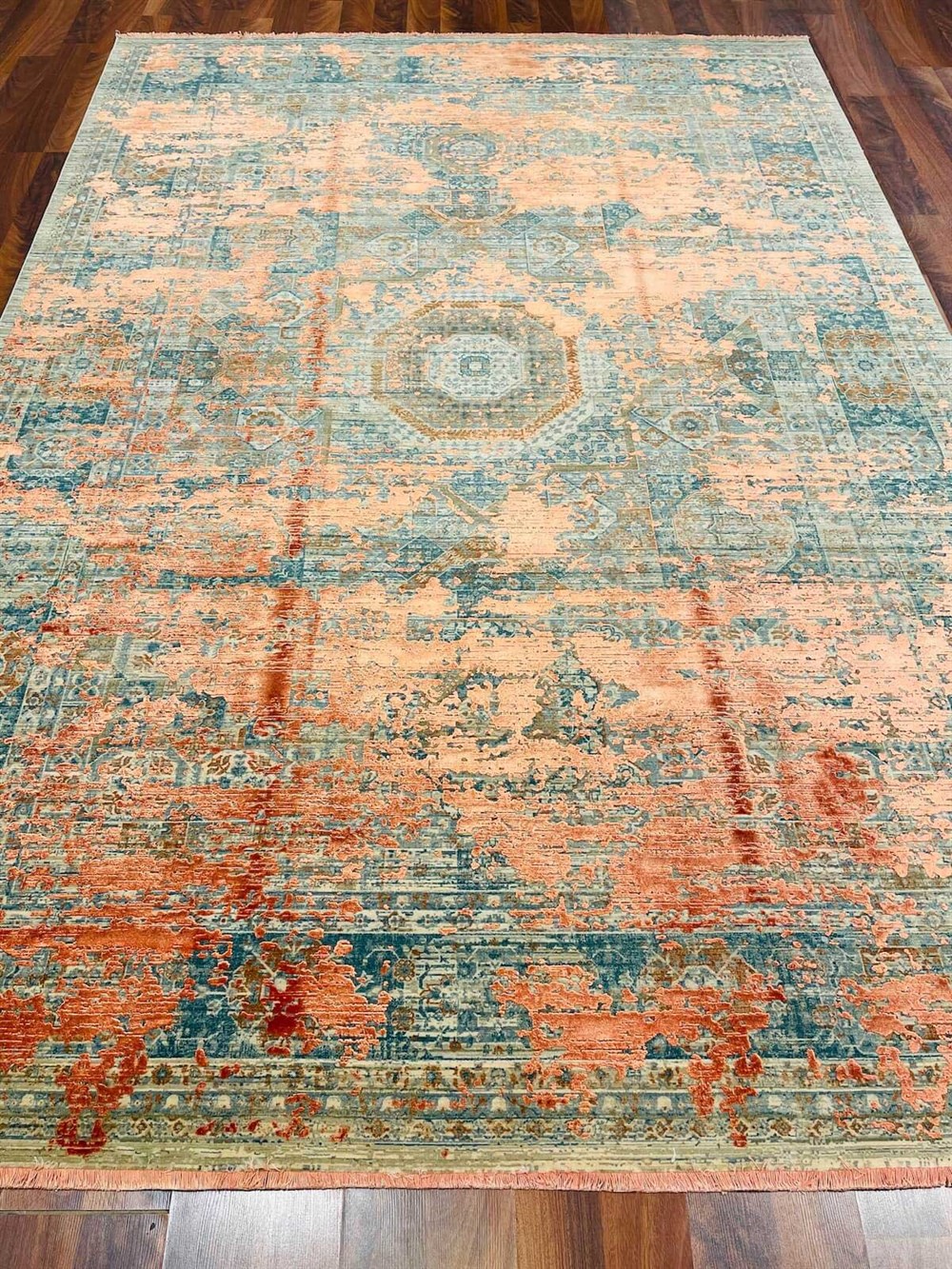 WOOLKNOT HALI HISTORIA 3025B ORANGE 113