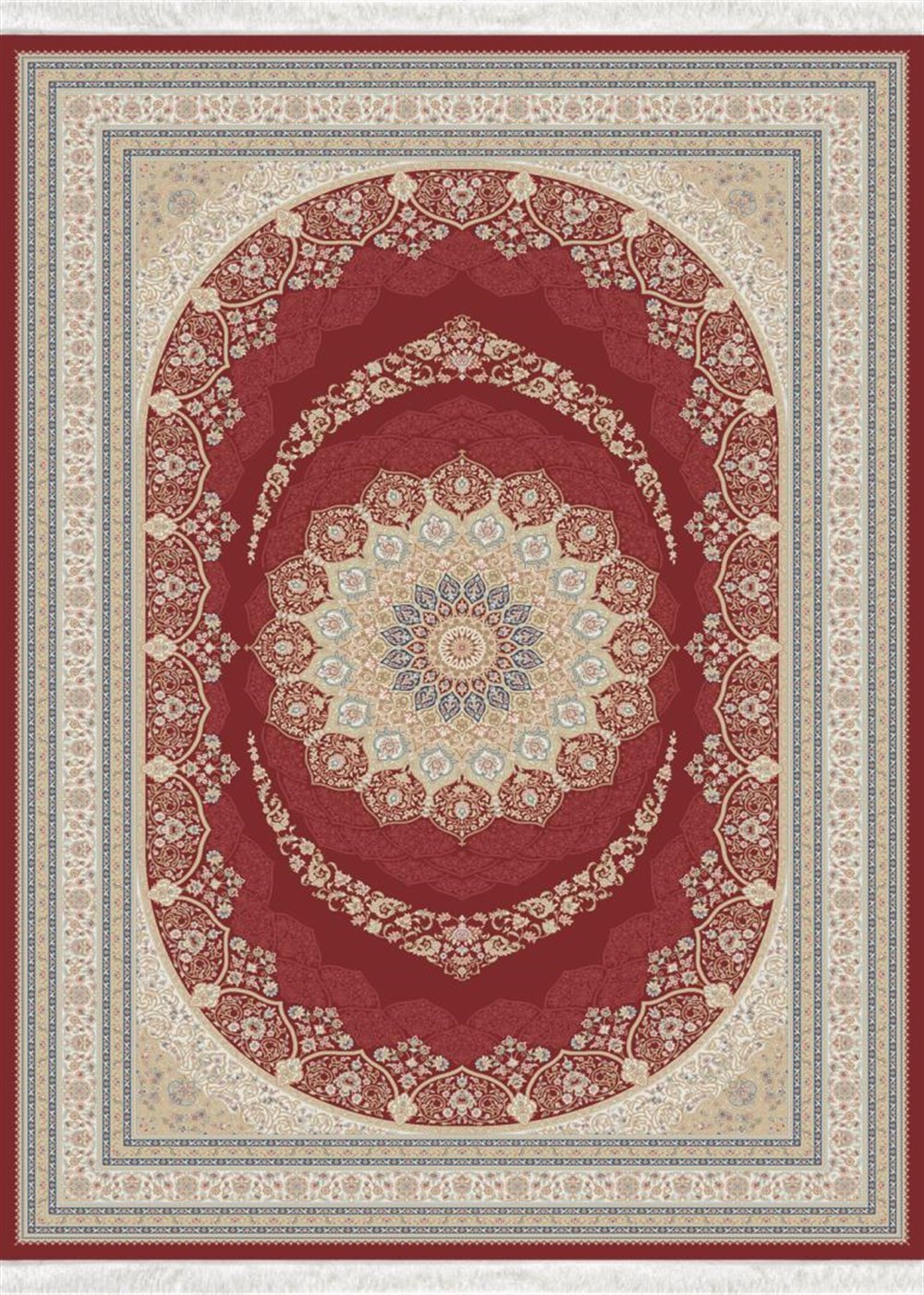 WOOLKNOT HALI İPEK 1147B KREM BORDOWoolknotWOOLKNOT HALI İPEK 1147B KREM BORDO