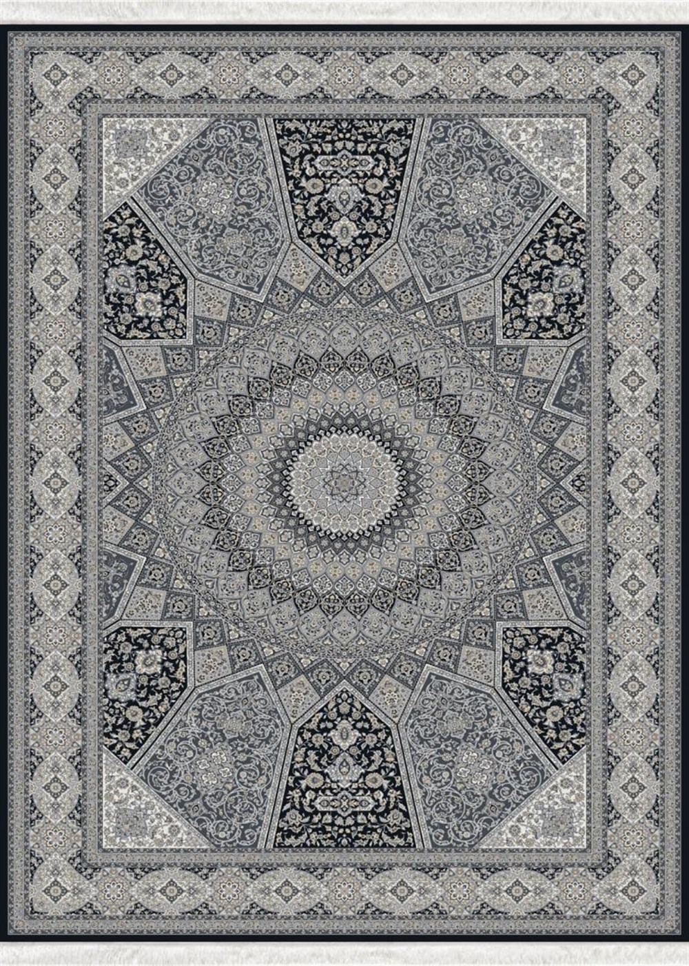 WOOLKNOT HALI İPEK 1248A SİYAH ANTRASİTWoolknotWOOLKNOT HALI İPEK 1248A SİYAH ANTRASİT