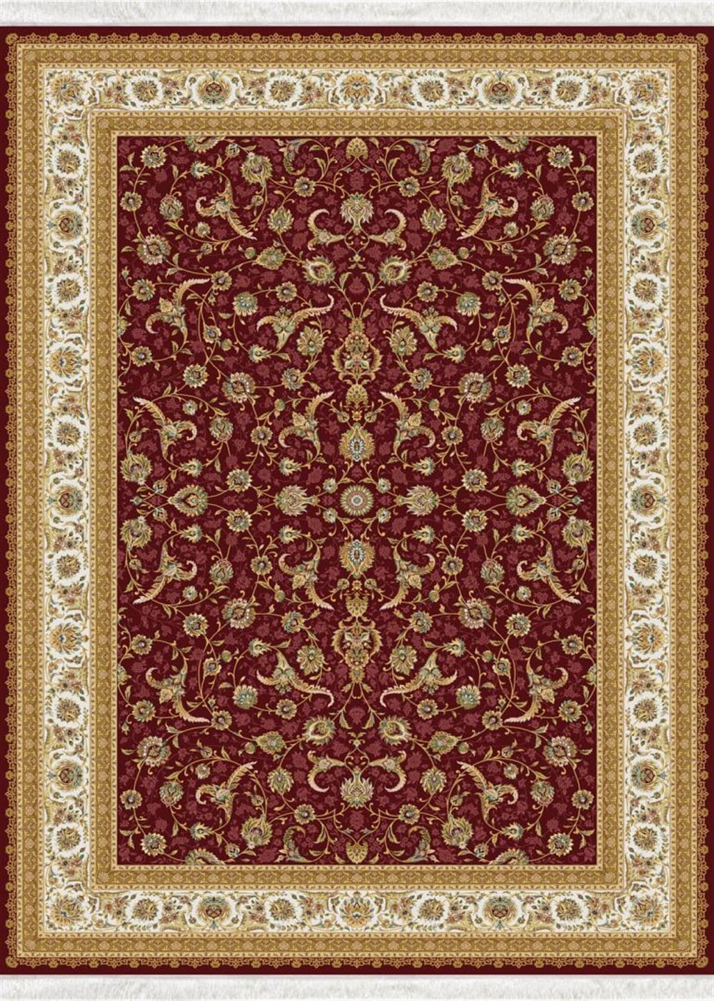 WOOLKNOT HALI ISFAHAN 2209K BORDO KREMWoolknotWOOLKNOT HALI ISFAHAN 2209K BORDO KREM
