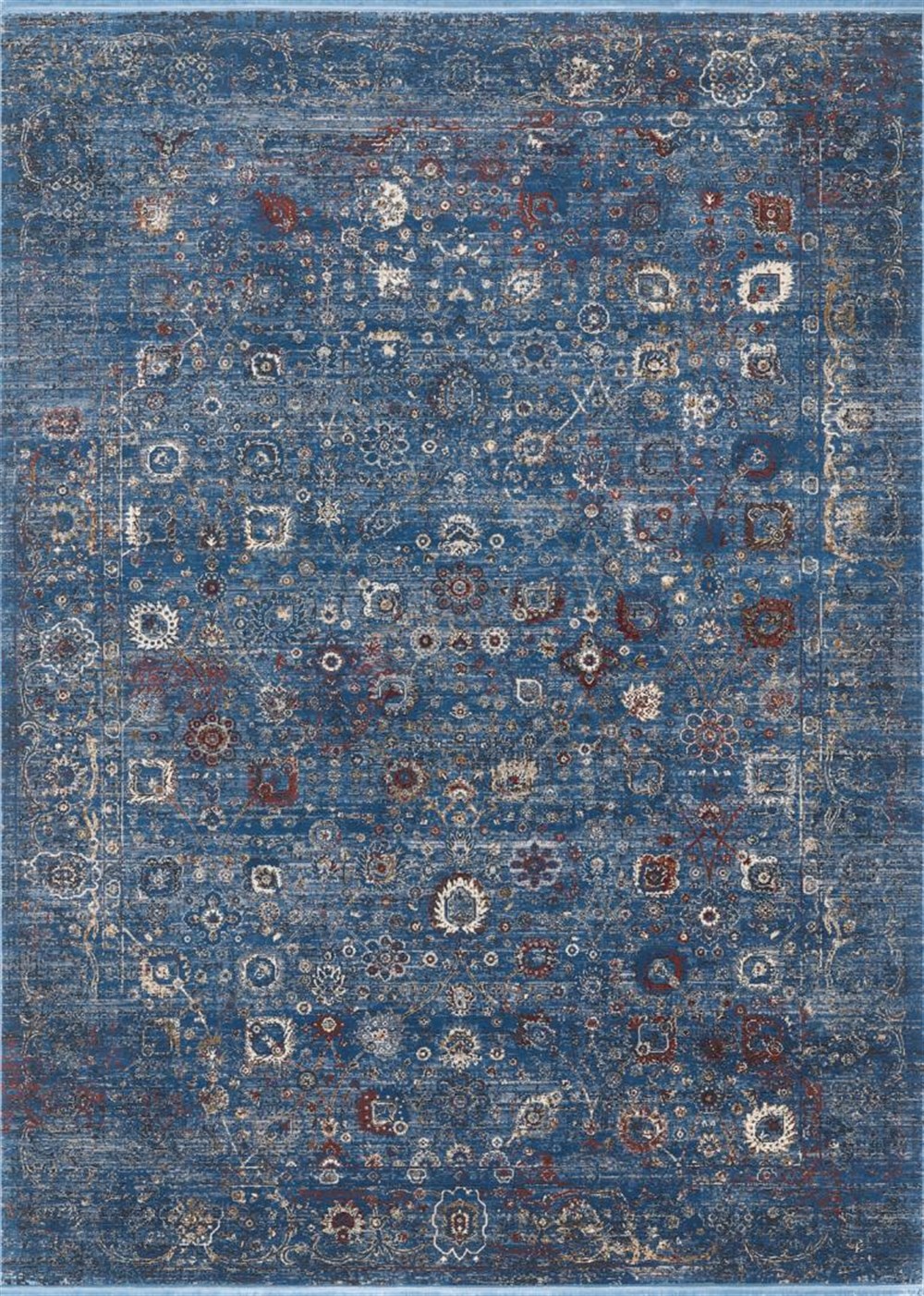 WOOLKNOT HALI MAVERY 2084E MAVİ GRİ