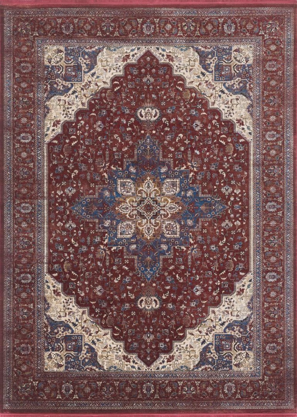WOOLKNOT HALI MAVERY 2222A KIRMIZI KREMWoolknotWOOLKNOT HALI MAVERY 2222A KIRMIZI KREM