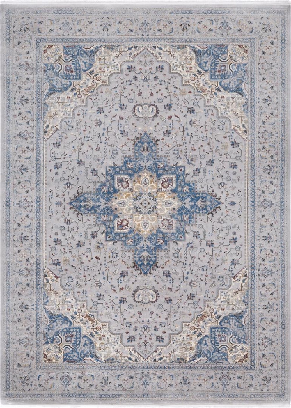 WOOLKNOT HALI MAVERY 2222C GRİ MAVİ