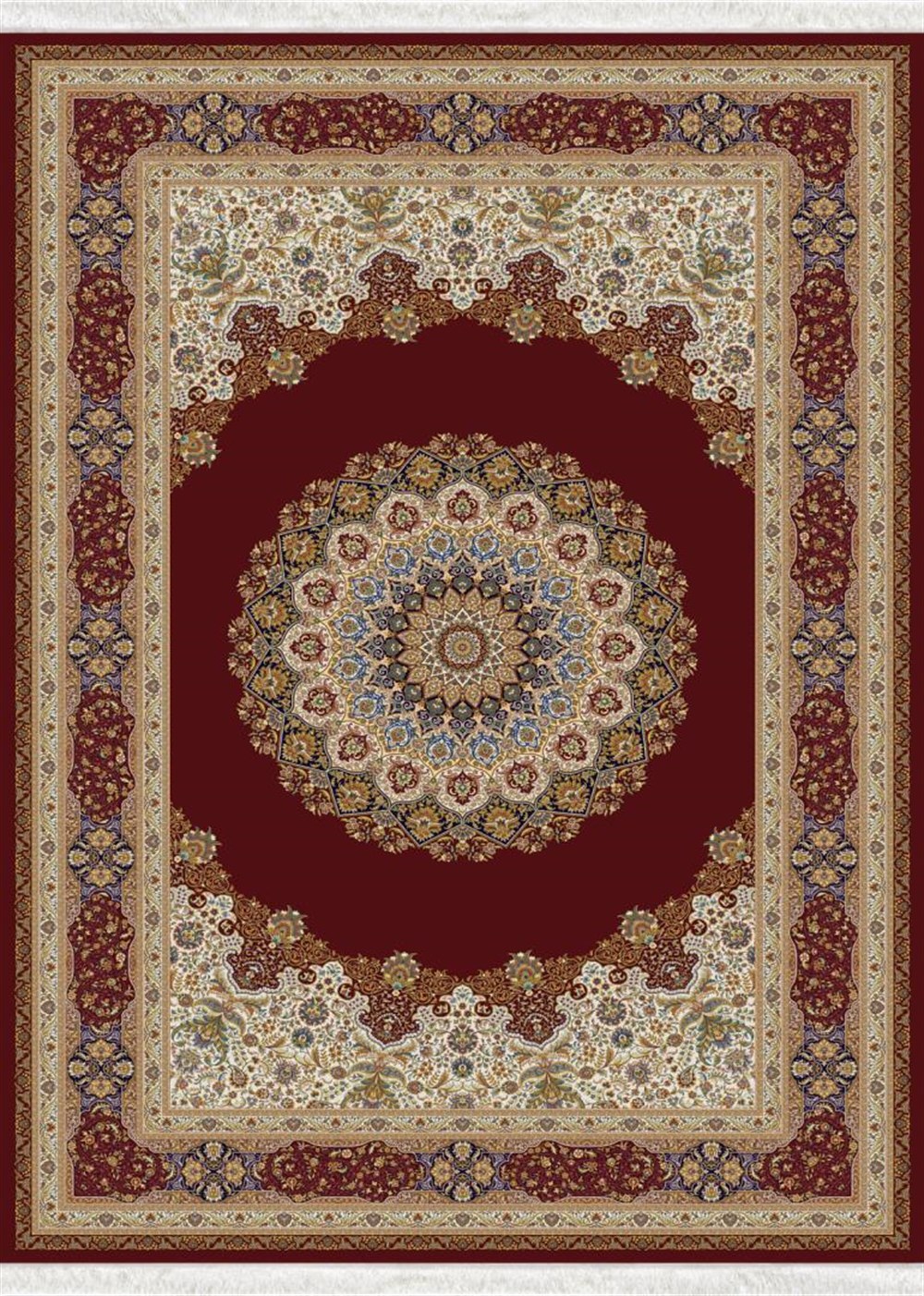 WOOLKNOT HALI QUM 2044 BORDOWoolknotWOOLKNOT HALI QUM 2044 BORDO