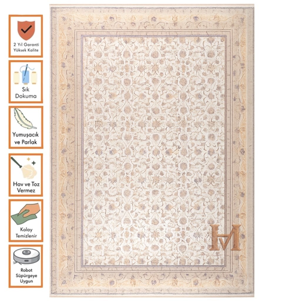 WOOLKNOT HALI ROYAL RYL05 KREM BEJ