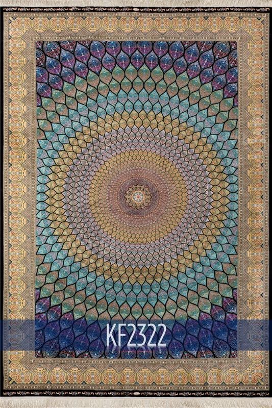 WoolknotWOOLKNOT HALI KAFTAN KF2322 SİYAH_HARDAL
