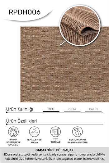 DAFNE-Kahve/Siyah - Özel Ölçü-Mutfak, Koridor-Kaydırmaz Taban-Robot Süpürgeye Uyumlu-Kolay Temizlenebilir-Uygun Fiyat