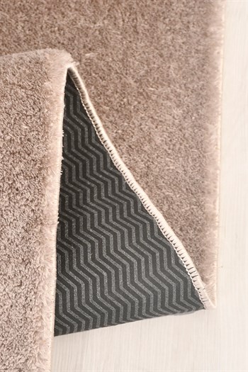 POLY Peluş Post Şeklinde Halı-Vizon/Kahve- Salon-Antre-Oturma Odası-Yumuşak-Kaymaz Taban-Yıkanabilir–Modern-Uygun Fiyat