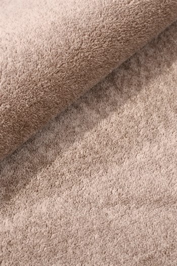 POLY Peluş Post Şeklinde Halı-Vizon/Kahve- Salon-Antre-Oturma Odası-Yumuşak-Kaymaz Taban-Yıkanabilir–Modern-Uygun Fiyat