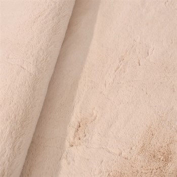 Tavşan Poly Peluş Halı -Bej- Yüksek Kalite-Ekstra Yumuşak - Kaymaz Özel Tabanlı - Özel Ölçü