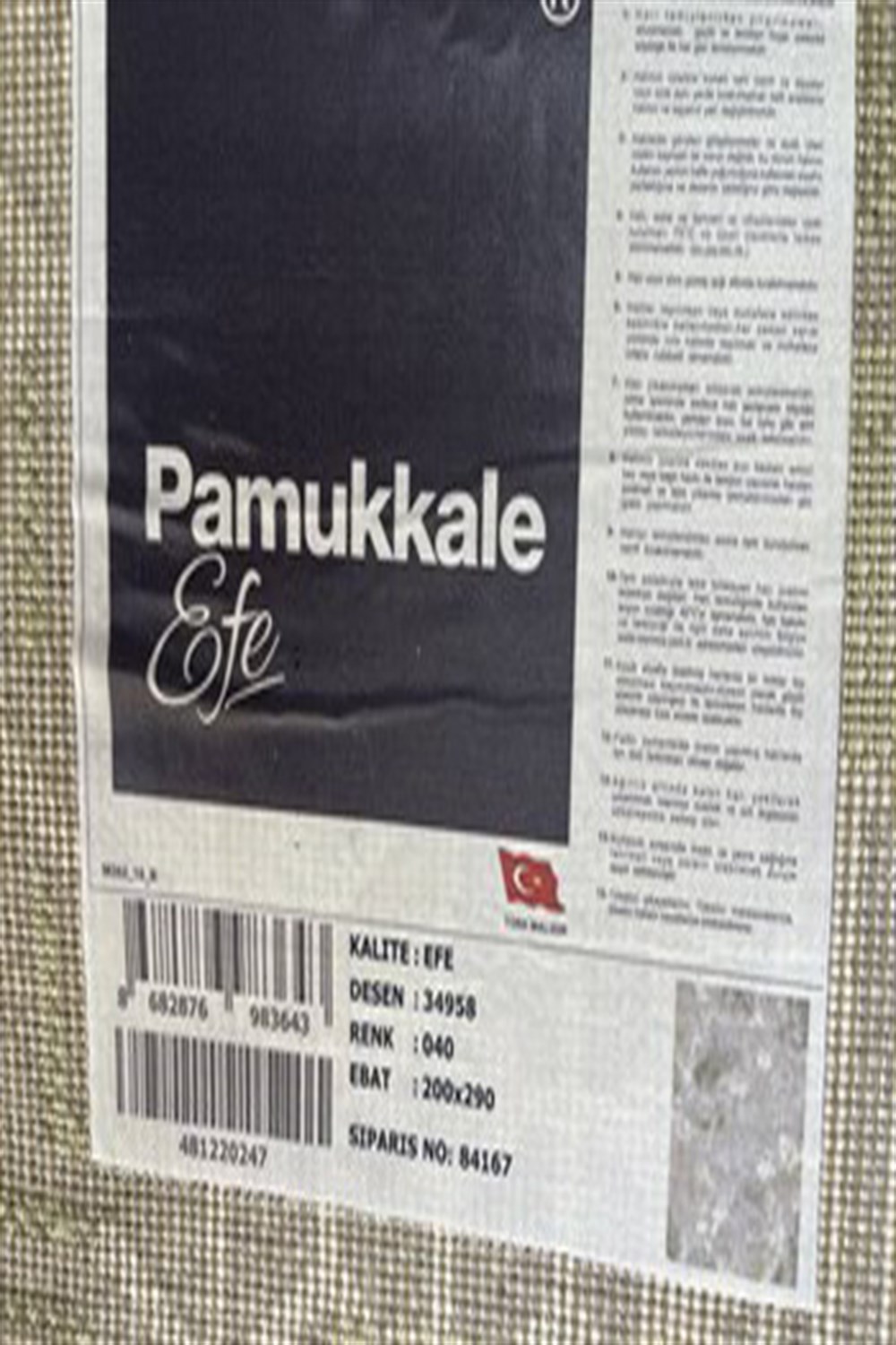 ELENA Carpet PAMUKKALEEFE KESME RULO YOLLUK 34958 040