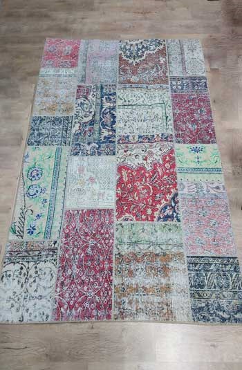 ELENA PATCHWORK EL DOKUMA HALI KİLİM