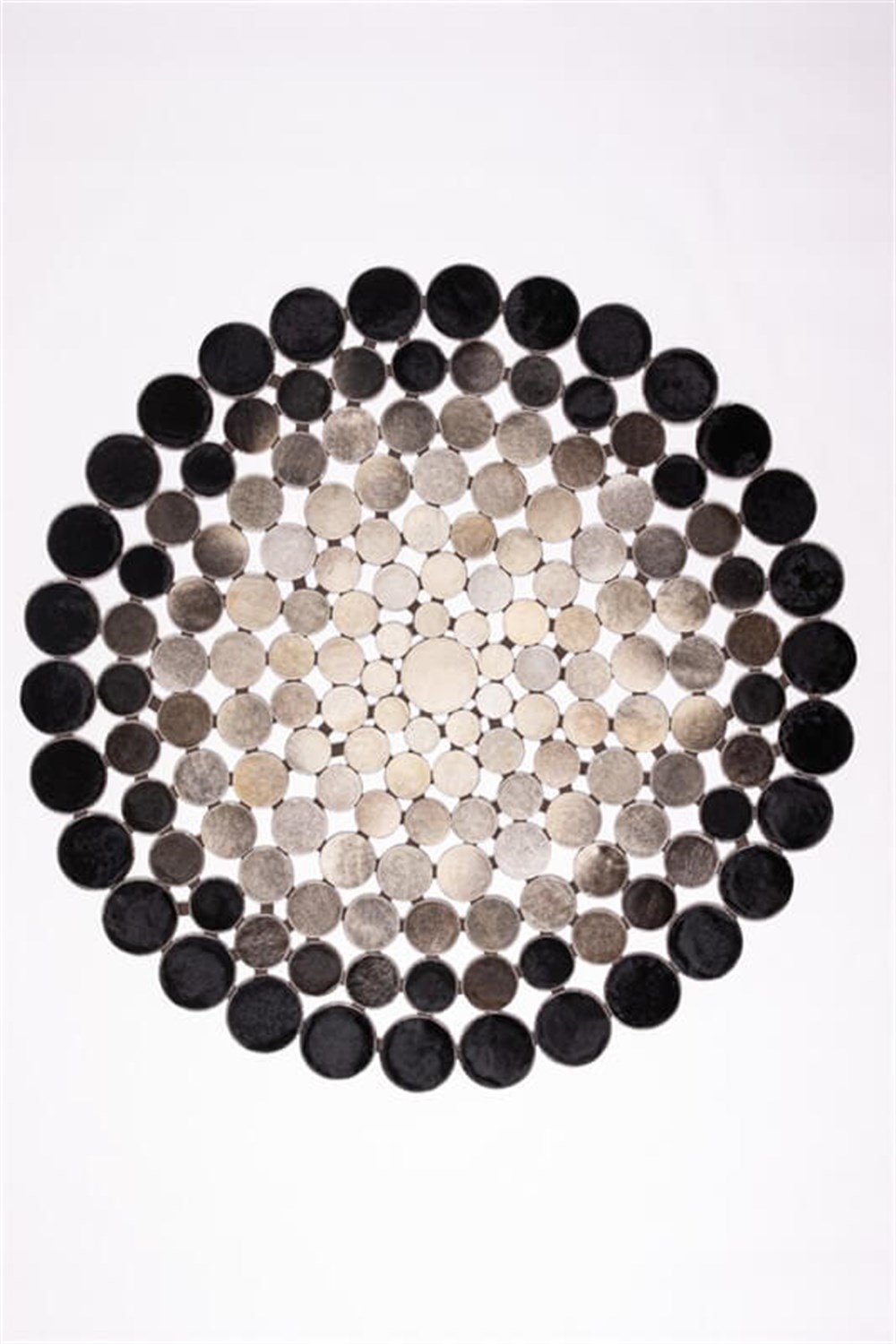 HAKİKİ PATCHWORK DERİ HALI STYLE ST 01 SİYAH