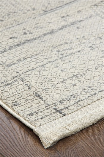 Kashe Halı Solid 8613 Gri Kesme Rulo Yolluk