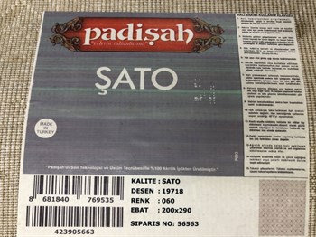 PADİŞAH HALI ŞATO KESMERULOYOLLUK 19718 060