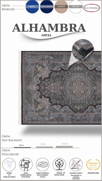 Klasik Kaliteli Salon Halısı ALHAMBRA AH13A
