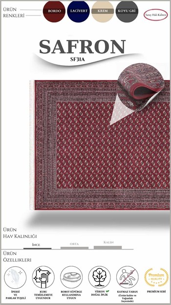 Klasik Kaliteli Salon Halısı SAFRON SF31A