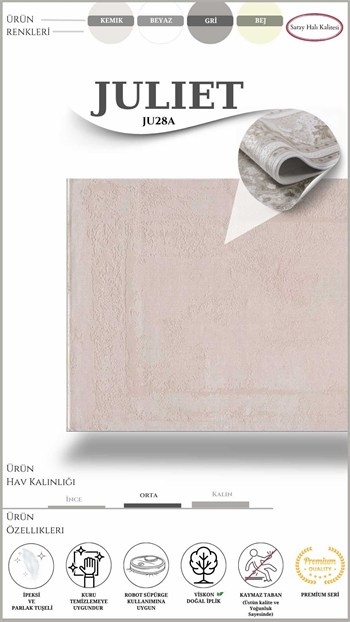 Modern Klasik Kaliteli Salon Halısı JULIET JU28A
