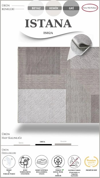 Modern, Yüksek Kaliteli Salon Halısı ISTANA IS02A