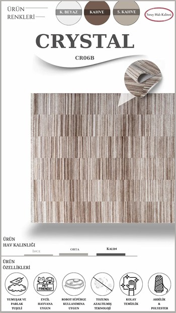 Salon ve Oturma Odası Halısı CRYSTAL CR06B