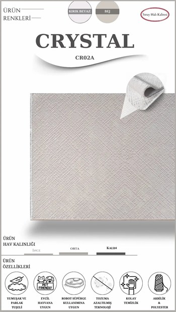 Salon ve Oturma Odası Halısı CRYSTAL CR02A