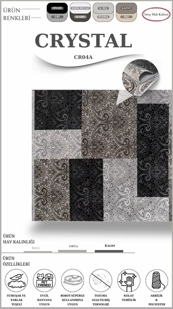 Salon ve Oturma Odası Halısı CRYSTAL CR04A