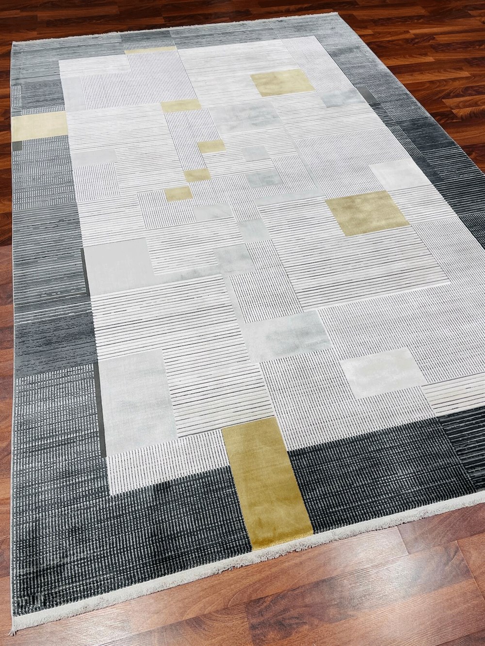 WOOLKNOT HALI BRIGHT M491A KREM GRİ