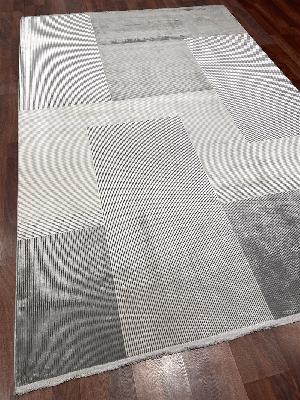 WOOLKNOT HALI BRIGHT M496A GRİ KREM